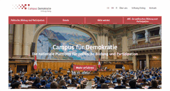 Desktop Screenshot of campusdemokratie.ch