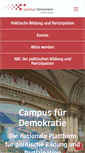Mobile Screenshot of campusdemokratie.ch