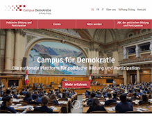 Tablet Screenshot of campusdemokratie.ch